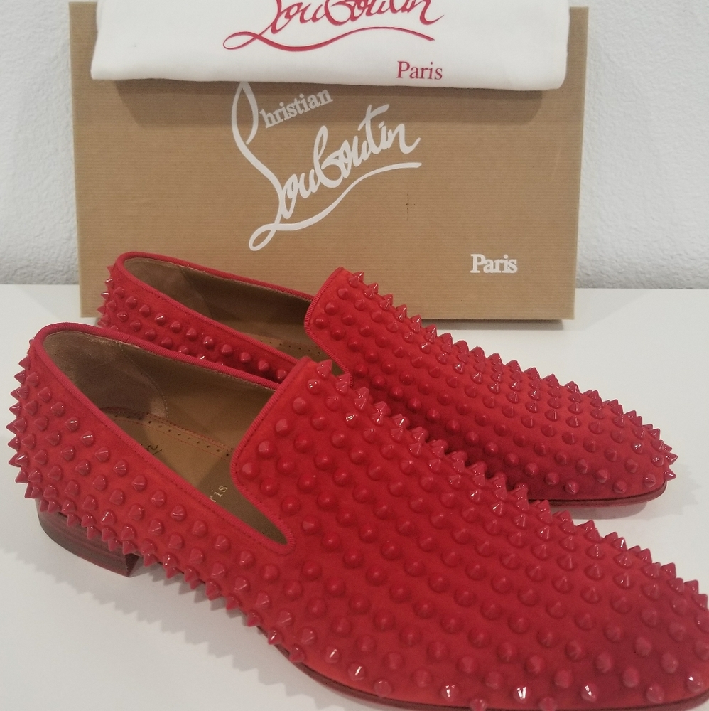 Christian Louboutin Dandelion Spikes Flat Veau